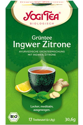 Grüntee Ingwer Zitrone Verpackung