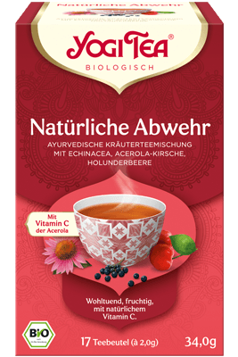 Natürliche Abwehr Tee Verpackung