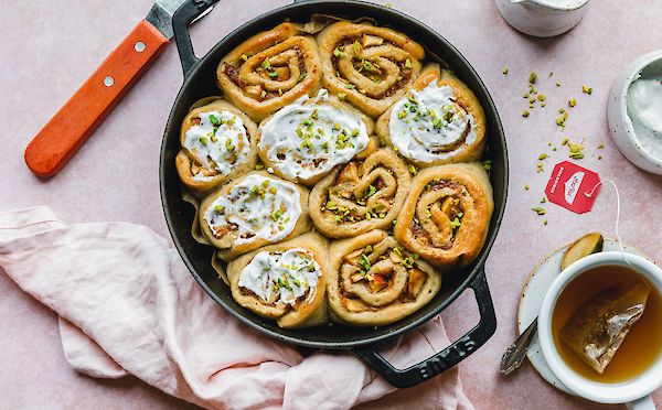 Veganska kanelbullar med äpple