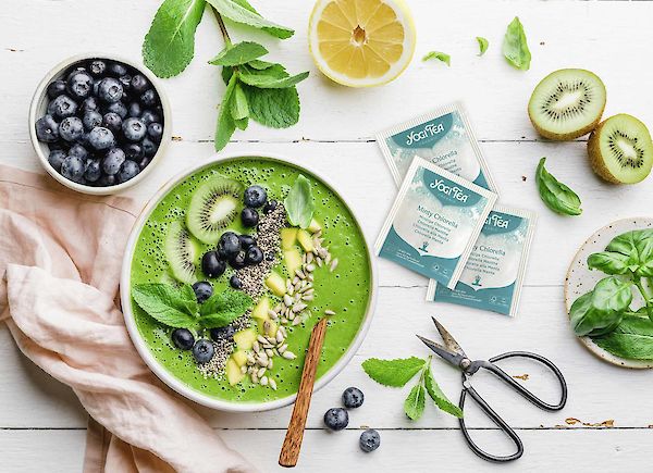 Groene smoothie bowl met spinazie en bosbessen, verrassend én gezond