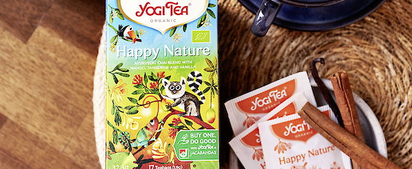 Buy one, do good! YOGI TEA® Happy Nature & reforestation in Madagascar.