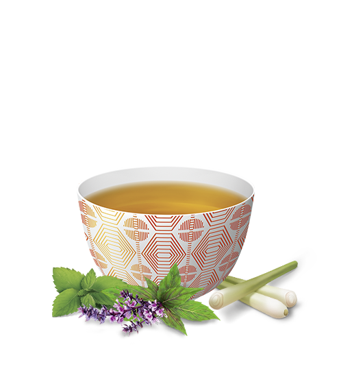 Steaming cup with YOGI TEA® Star Salutation